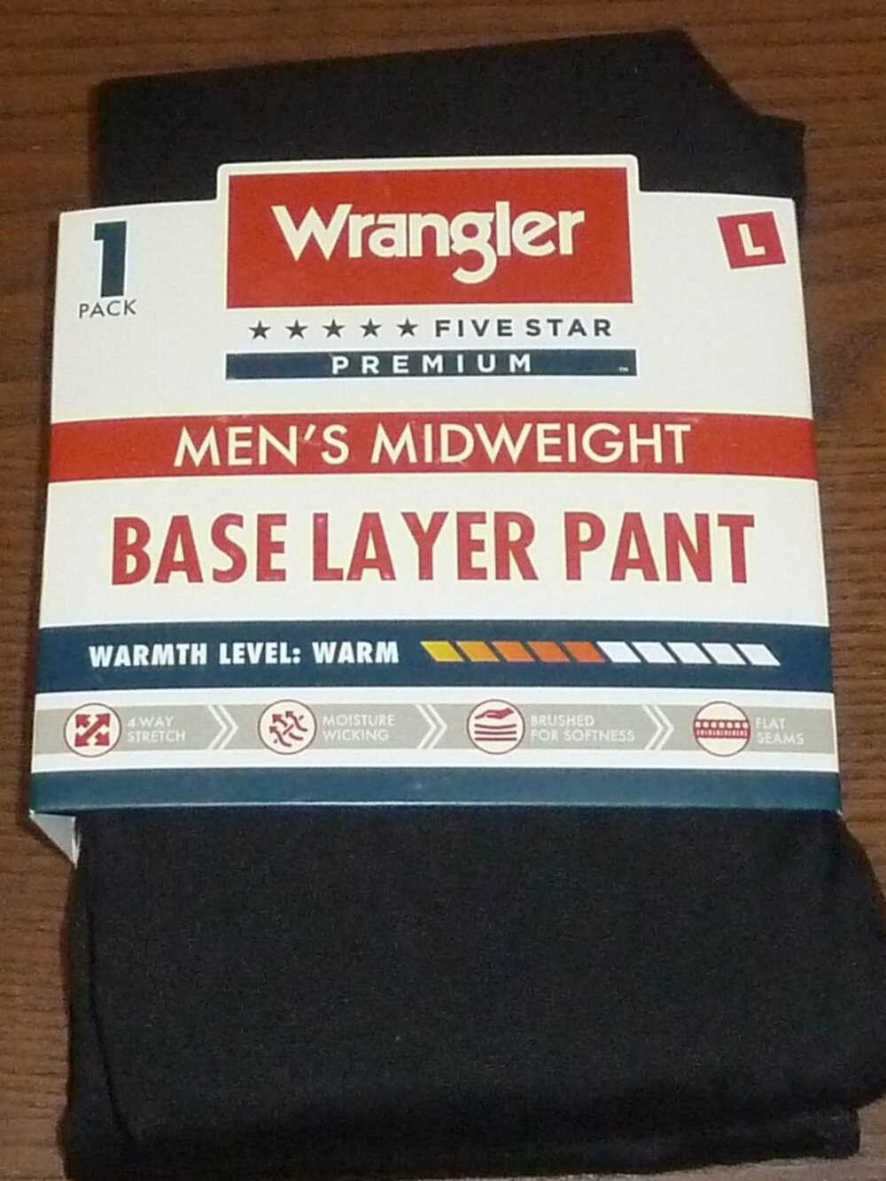 Mens Wrangler Midweight Five Star Premium Base Layer Pants
